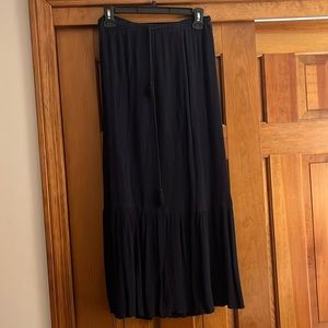 Navy Blue Maxi Skirt